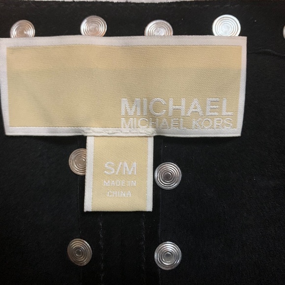 Black Suede Michael Kors Poncho - Size S/M - Picture 3 of 3